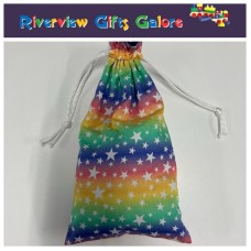Marble Bag - Rainbow Stars (marbles sold separately) Marble Bag - Rainbow Stars (marbles sold separately)